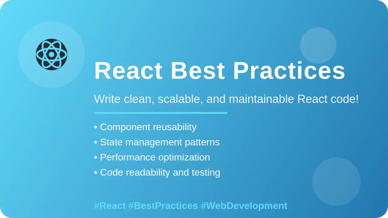 React best practices